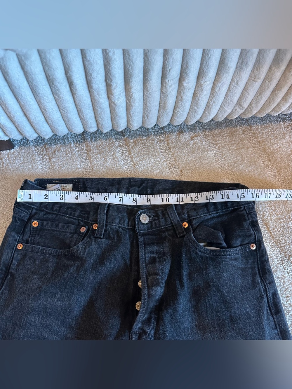 Levi’s Men’s 501 Black Jeans - Picture 4 of 6